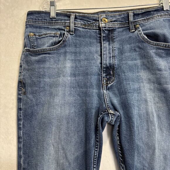 Devil Dog The Original Athletic Men's Size 36 X 30 Blue Medium Wash Straight Leg - Picture 2 of 16